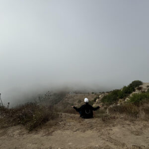 Meditation on Top of The World Hiking Trail in Laguna Beach, California